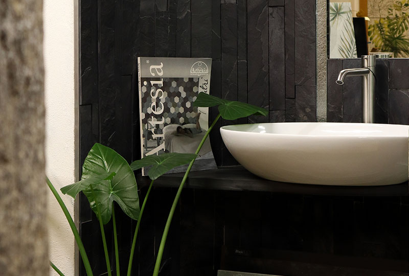 progettazione pietra lavabo ceramica